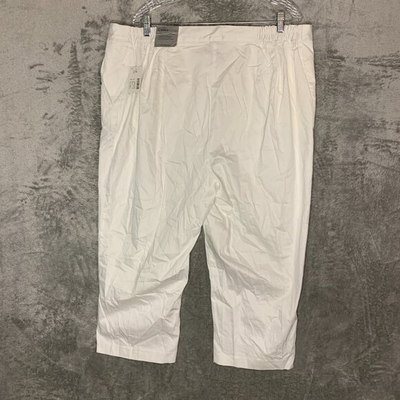 Maggy Barnes Catherines Womens Secret Slimmer Capri Crop Flat Front Classic 22W - Picture 2 of 11